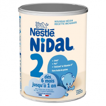 Nidal Lait en Poudre 2ème Âge 6-12m 800g - Classique -