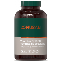 Bonusan Complexe d'ascorbate de vitamine C-1000 180 comprimés enrobés