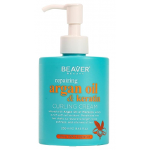 Beaver Argan Oil & Keratin Crema Rizos 250 ml