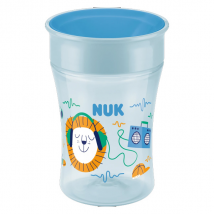 Nuk Magic Cup 360° Tasse d'Apprentissage +8m Bleu Lion 230ml
