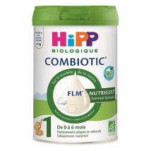Hipp Lait 1 Combiotic FLM Nutrigest pour nourrissons De 0 à 6 mois 800g Bio - Epaissit -