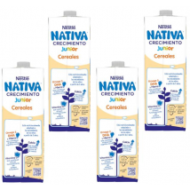 Nestlé Nativa Crecimiento Junior Cereales + 3 Años 4x1L