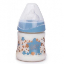 Suavinex Biberon Col Large Débit Variable Haute Couture Bleu Vert 150ml - Col étroit -