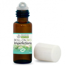 Propos' Nature Aroma-Phytothérapie Roll-On aux Huiles Essentielles Imperfections Bio 5ml - Séborégulateur et Matifiant -