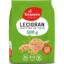 El Granero Integral Lecigran Lecitina de Soja IP NO GMO 500 gr