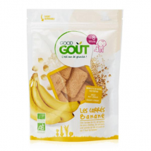 Good Goût Biscuits Carrés Banane +8m Bio 50g - Biscuit -