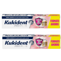 Kukident Pro Plus Barrera Anticomida sin Sabor 2x57 gr PACK AHORRO