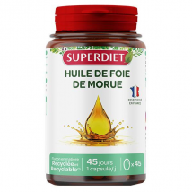 Superdiet Huile de Foie de Morue 45 capsules