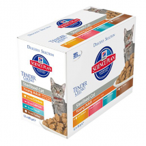 Hill's Science Plan Feline Sterilised Cat Aliment Humide Mixte Poulet Saumon Dinde Truite 12 x 85'