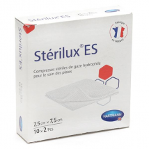 Sterilux ES Hartmann Compresses 10 sachets x2 7.5cmx7.5cm - Stérile, Absorbant -
