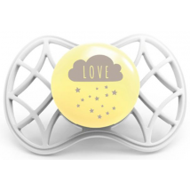 Nuvita Chupete Tetina Simétrica +6m Gris y Amarillo 1 ud