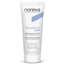 Noreva Aquareva Crème Hydratante 24H Texture Légère 40ml - Hydratant et Nourrissant - pour Peau Normale, Peau Mixte