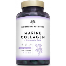 N2 Natural Nutrition Colágeno Marino con Ácido Hialurónico 60 Cápsulas