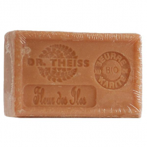 Dr Theiss Savon de Marseille - Fleur des Îles + Beurre de Karité Bio 125g pour Peau Normale
