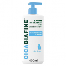 Biafine Cicabiafine Baume Hydratant Anti-Desséchement 400ml pour Peau Sensible, Peau Sèche à Très Sèche