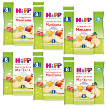 Bolos de Arroz com Maçã Orgânica HiPP +8m 6x30 gr