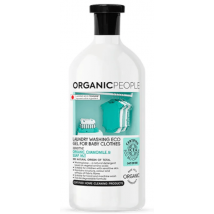 Organic People Delicate Liquid Detergent for Baby Clothes, Eco-Friendly, Chamomile and Soap Nut, 1000 ml