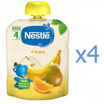 Nestlé Saco de 4 Frutas 4 x 90 gr