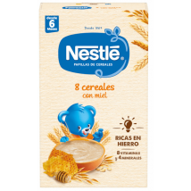 Nestlé 8 céréales au miel bouillie étape 2+6m 475 gr