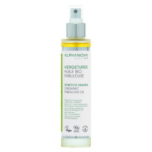 Alphanova Sante Huile Vergetures Fabuleuse Bio 100ml pour Peau Normale, Peau Sèche à Très Sèche