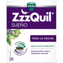 ZzzQuil Sueño Toda la Noche con Melatonina 28 Comprimidos