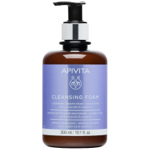 Apivita nettoyage visage 3 en 1 de mousse et yeux avec oliviers et lavande 300ml (édition limitée)