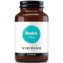 Viridian Biotina 2500ug 90 Cápsulas Vegetales
