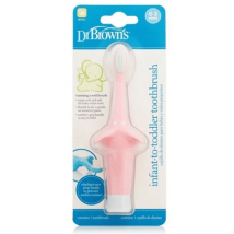 Escova de dentes infantil Dr Browns Pink Elephant