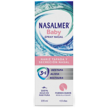 Nasalmer Baby Limpieza Nasal Suave Agua de Mar +15Días Spray 135 ml