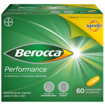 Berocca Performance Vitaminas y Rendimiento 60 Comprimidos