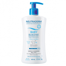 Neutraderm Baby Gel Nettoyant Douceur 3 en 1 400ml pour Peau Sensible