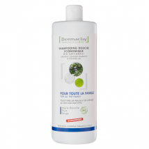 Dermaclay Soin Capillaire Shampoing Douche Économique Famille Bio 1L - Douceur - pour Peau Normale