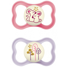 Mam Baby Pacifier Air Night 6+ Silicone 2 units Pink