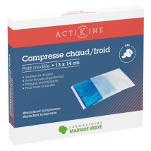 Marque Verte Actikiné Compresse Chaud Froid 13x14cm - Petit Format -