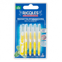 Ricqles Brossettes Interdentaires Réutilisables 1,3mm 5 unités - Manuel -