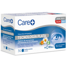 Care + Toallitas Oftálmicas Tecnología Plata Párpados y Pestañas 30 uds