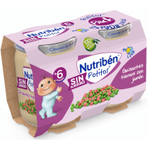 Potito Nutribén Dinner Tender Peas with Ham 2Uds x 190gr