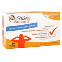 Audistim Jour/Nuit Bonne audition Réduction de la fatigue Stress Endormissement 60 comprimés