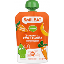 Smileat Pouch de Pera, Plátano y Zanahoria ECO 100 gr