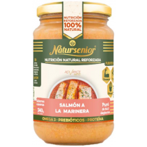 Natursenior Puré Salmón a la Marinera Ω3+Prebióticos+Proteína 340 gr