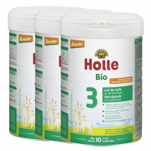 Holle Lait de Suite 3 au Lait de Chèvre +10mois 800g Lot de 3