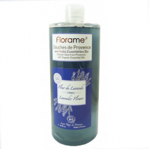 Florame Corps Gel Douche de Provence Lavande Bio 1L pour Peau Normale, Peau Sensible