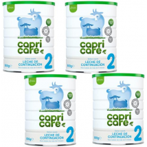 Capricare 2 Leche de Cabra Leche Infantil de Continuación 4x800 gr