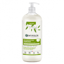 Centifolia Gel Douche Surgras Verveine Citronnée Bio 1L - Rafraîchissant et Vivifiant - pour Tous Types de Peaux