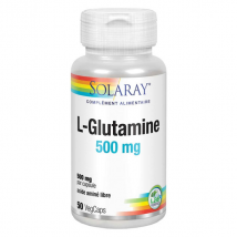Solaray L- Glutamine 500mg 50 capsules végétales Bio