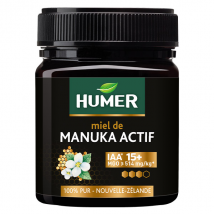 Humer Miel de Manuka Actif IAA 15+100% Miel Pur -Pot de 250g