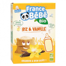 France Bébé Nutrition Céréales en Poudre Riz & Vanille +4m Bio 200g