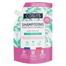Coslys Shampoing Famille Aloe Vera Bio Doypack 1L