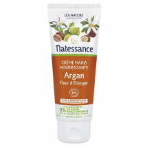 Natessance Crème Mains Nourrissante Argan Fleur d'Oranger Bio 75ml - Hydratant et Nourrissant -