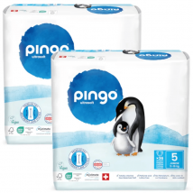 Fraldas Pingo Eco-Friendly Junior Tamanho 5 (11-16kg) 2x36 unidades